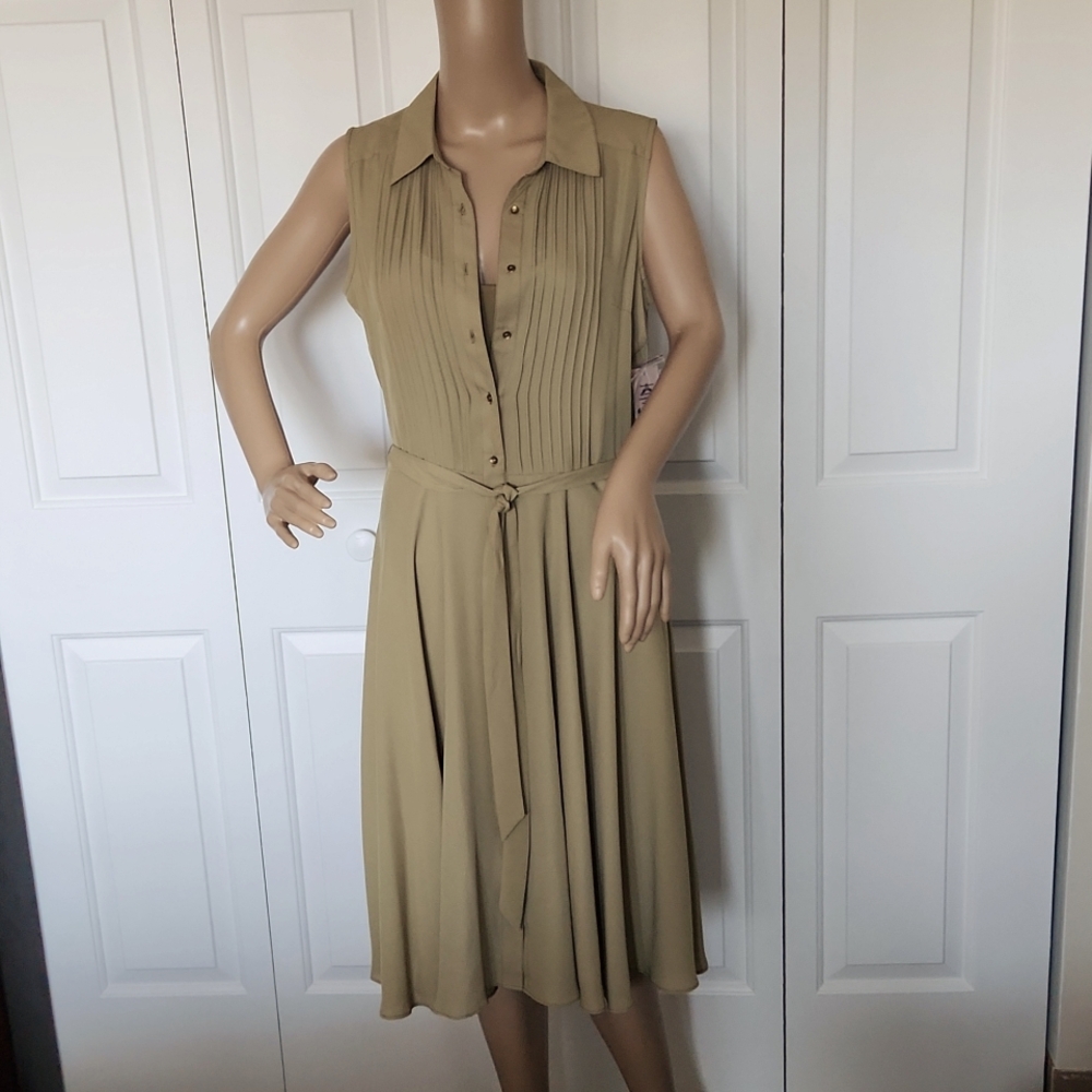 Nanette Lepore Jungle Khaki (Olive Green) size 6 Flowy Dress